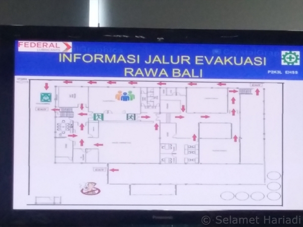 Dijelaskan Alur Evakuasi Sebelum Masuk Pabrik (dok.pribadi)
