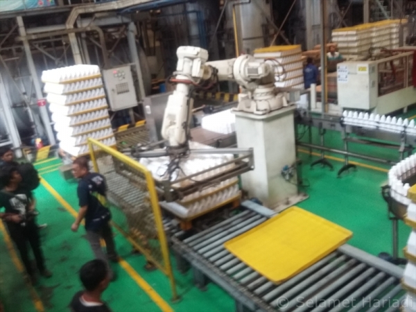 Robot Deva Membantu Proses Produksi (dok.pribadi)