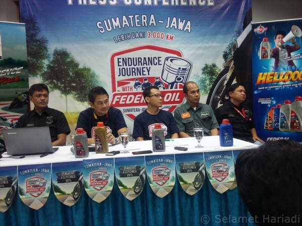 Press Conference Endurance Journey with Federal Oil (dok.pribadi)