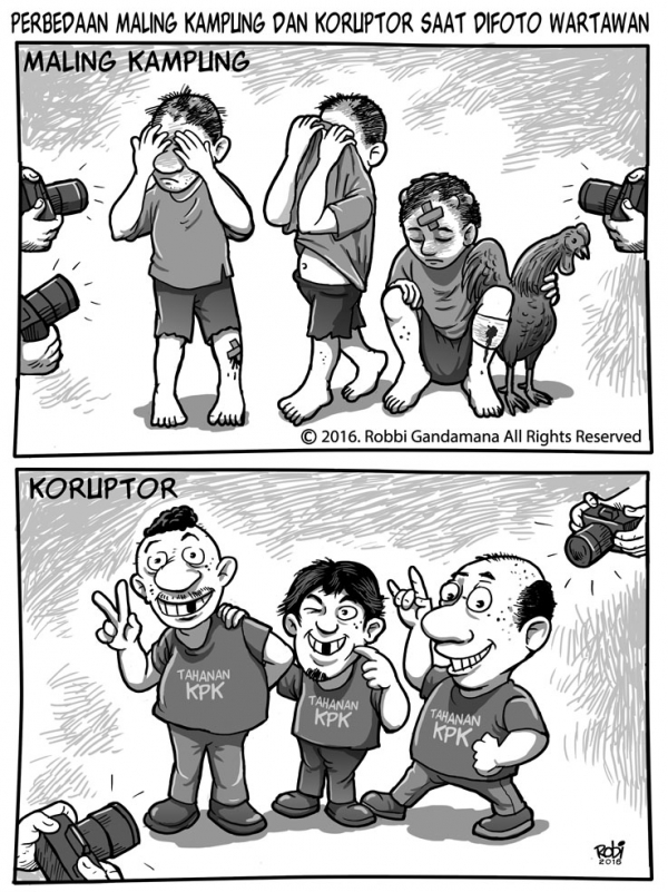 beda maling kampung dan koruptor