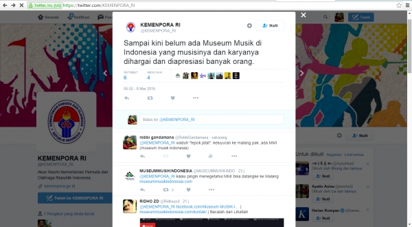 twit menpora