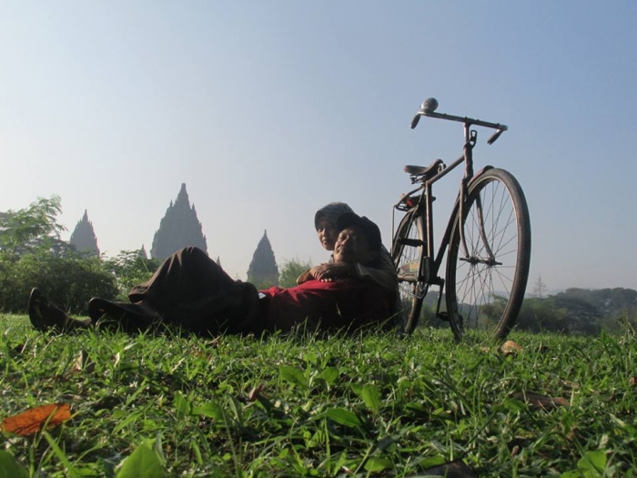Lelah bersepeda langsung hilang setelah selfi...