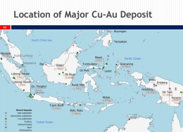 Lokasi utama potensi deposit Cu-Au.