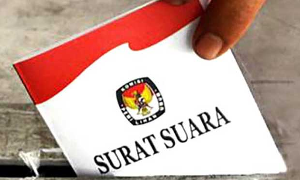 Surat suara. Tribunnews.com
