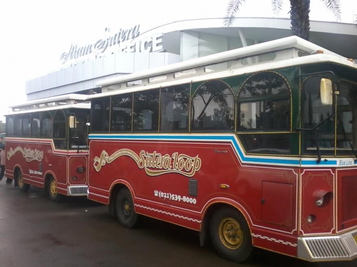 Suteraloop, transportasi internal Alam Sutera. Dokpri