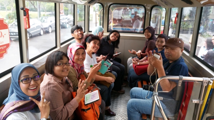 Deskripsi : Para Kompasianers didalam sutera loop I Sumber Foto : Andri M