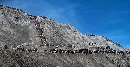 koleksi pribadi, tangga naik ke puncak Bromo