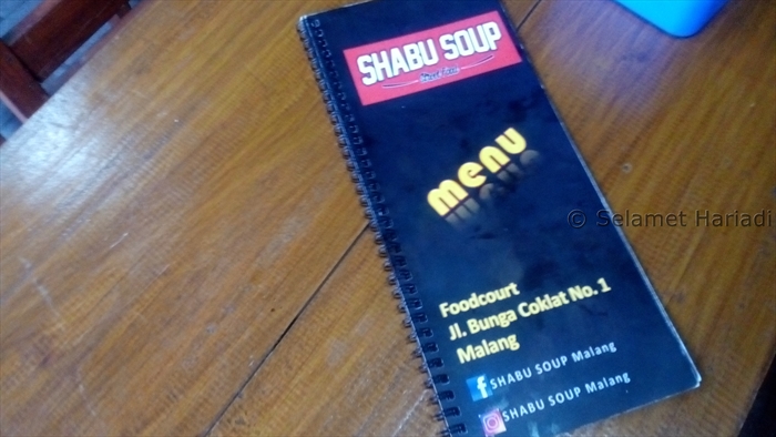 Menu di Shabu Soup (dok. pribadi)