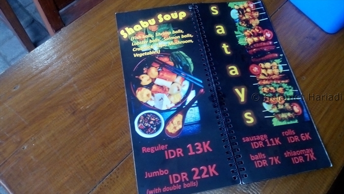 Menu di Shabu Soup (dok. pribadi)