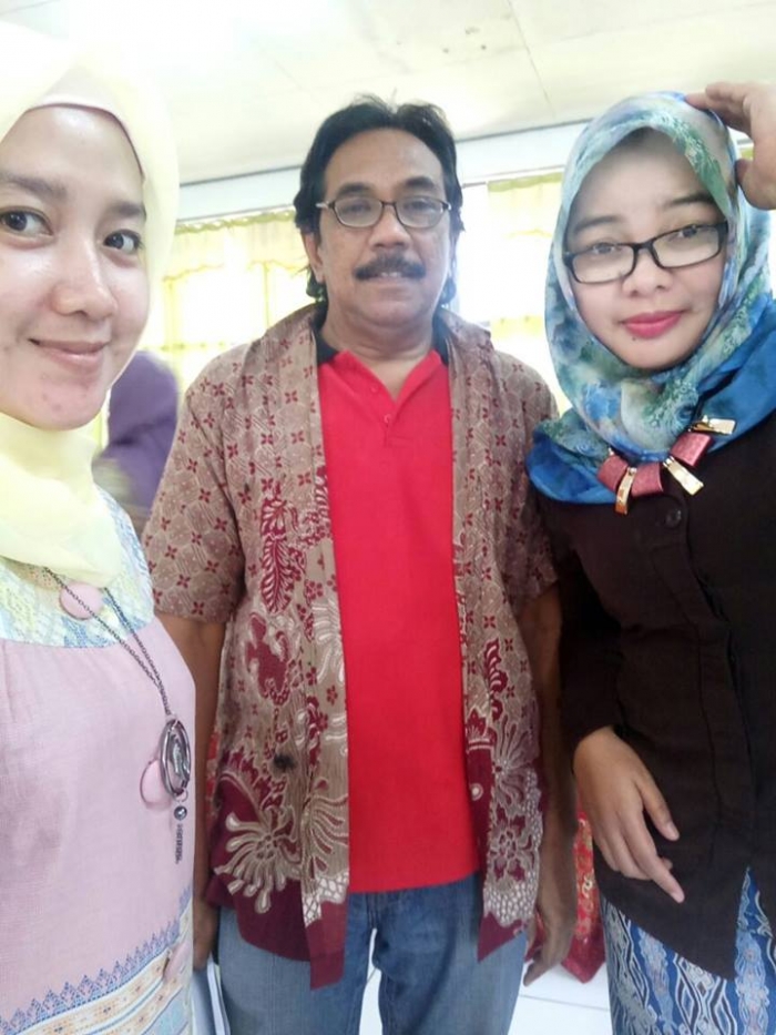 Ketemu wanita cantik, ide nulis pun nongol, hehe (dok.pri)