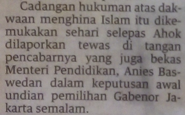Sumber : Utusan Malaysia edisi 21 April 2017