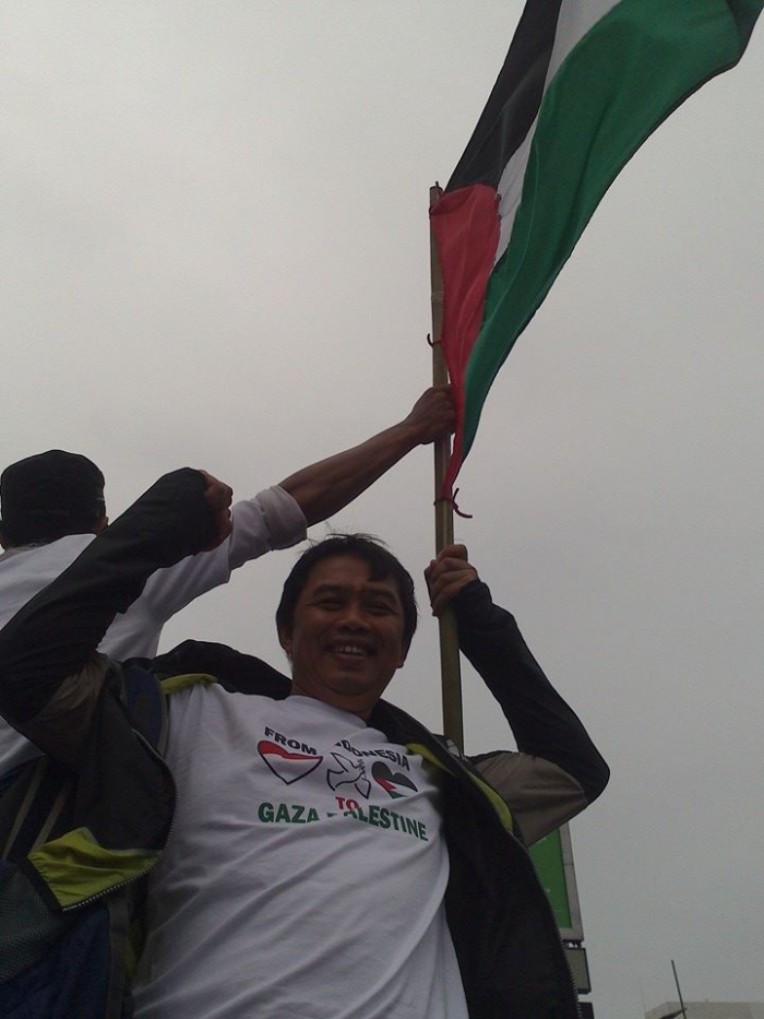Saat di Jalur Gaza, Palestina (2014).