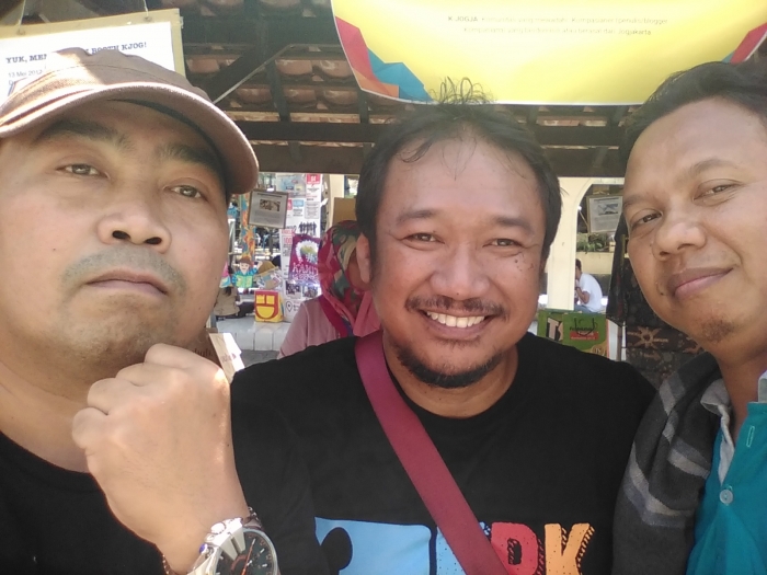 Foto saya pak Rahab dan Pak Wahyu senior bingit (Dokumentasi Pribadi)