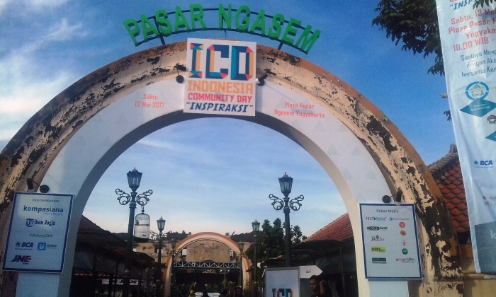 Pintu Masuk Pasar Ngasem, tempat menuju lokasi ICD 2017/Dok. Pribadi