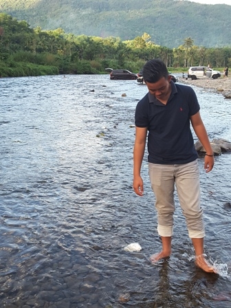Air Sungai Siraisan yang jernih dan dingin (dokpri)