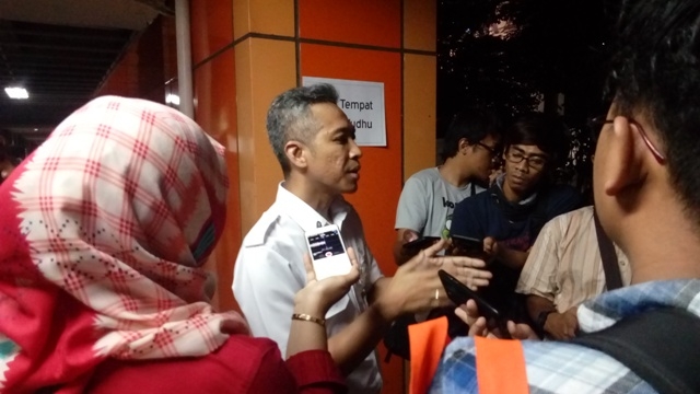 Kepala Humas PT Reska Multi Usaha Nyoman Suardhita saat memberikan keterangan di hadapan wartawan dan blogger