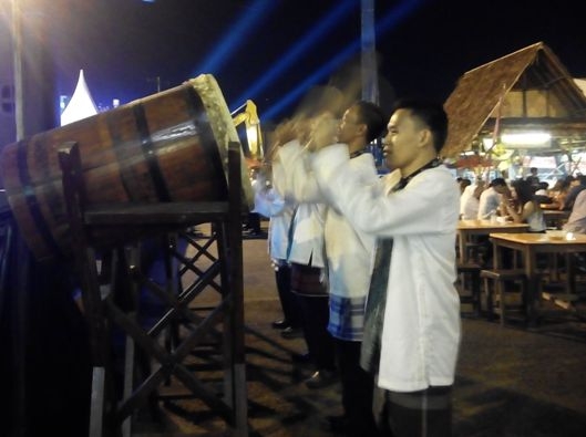 Atraksi Bedug Menambah Semarak (dokpri)