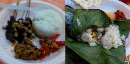 Sate Maranggi dan Nasi Bakarnya Rp 30 ribu (dokpri)