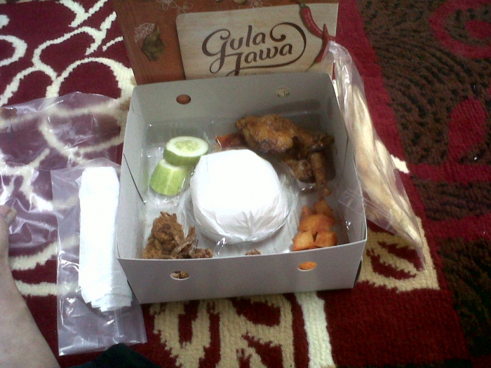 Isi Nasi Kotak Gula Jawa (Dokpri)
