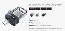 SanDisk Ultra Dual Drive m3.0 yang juga tersedia dalam berbagai ukuran kapasitas - Dokumen SanDisk