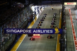 Start F1 GP Singapura 2017, sumber: Lat Images