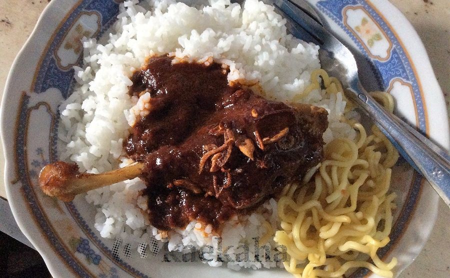 Kesederhanaan Tampilan Nasi Itik Gambut (Foto : @kaekaha)