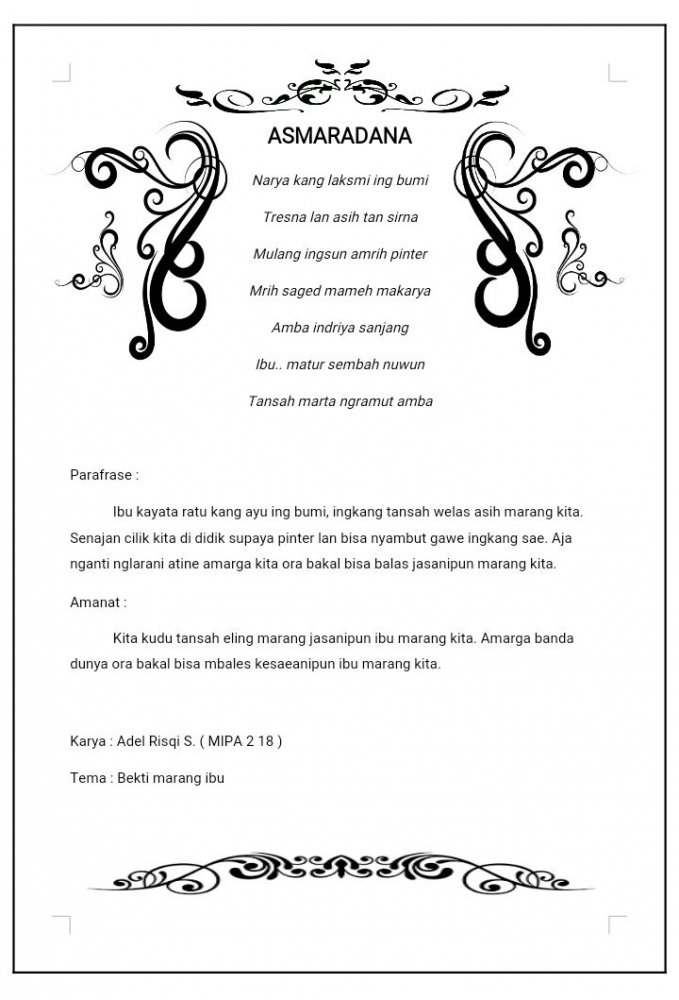 Tembang Macapat Kompasiana Com Tembang Macapat Kompasiana Com