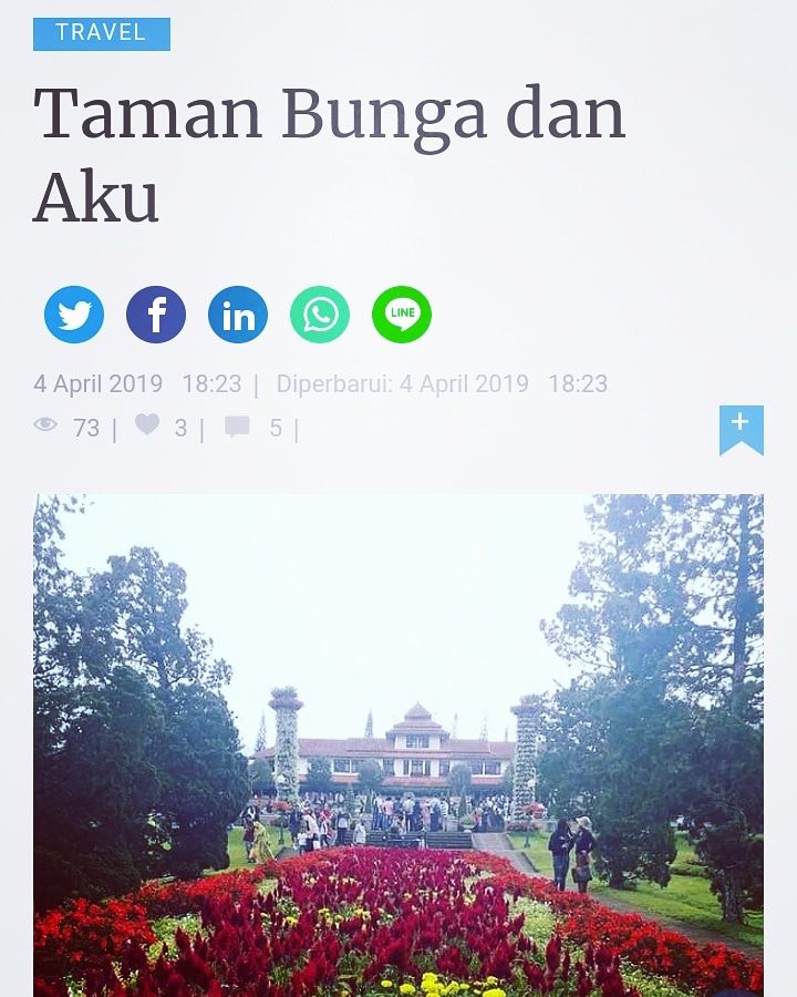 Tulisan favorit saya. Meski tidak jadi pilihan editor. Dokumen pribadi