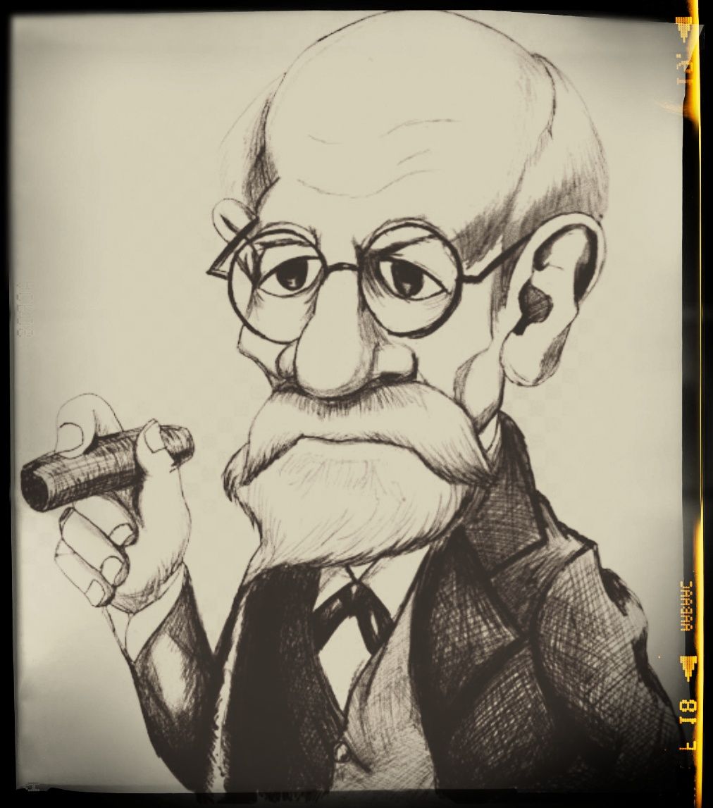 Sigmund Freud Karikatur