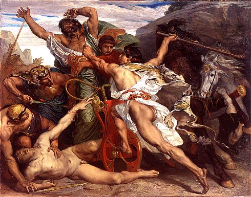 Kematian Laus oleh Oedipus, karya Joseph Blanc. Diambil dari Wikipedia.