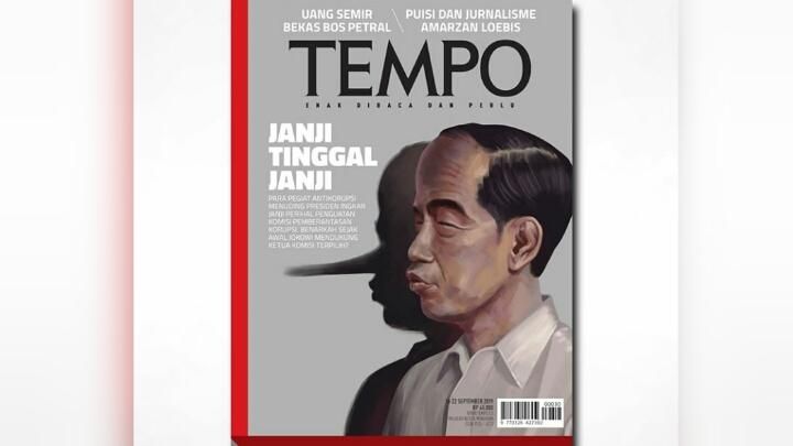 Sampul Majalah Tempo Edisi 16 September 2019 (dok. tempo.co)