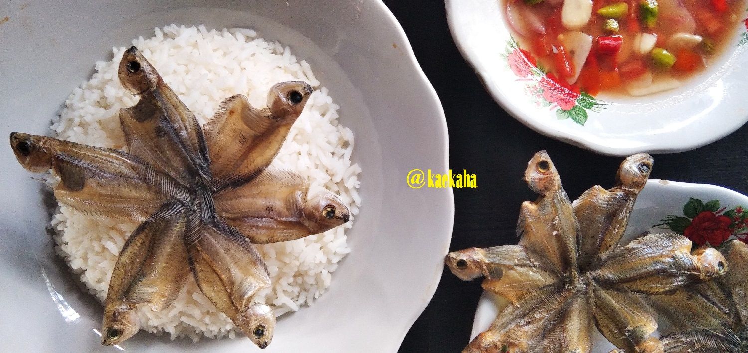 Cacapan Asam dan Ikan Sepat Kering | @kaekaha