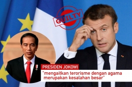Jokowi ikut berkomentar tentang pernyataan Presiden Macron yang kontroversial.