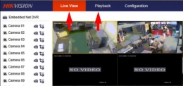 Live View & Playback cctv hikvision (dokpri)