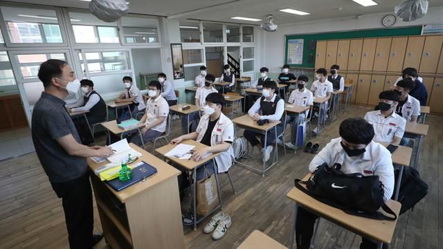 potret suasana kelas di korea selatan