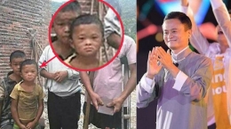 Jack Ma, sengsara di masa kecil, saat dewasa jadi salah satu orang terkaya di China|dok. Kolase Tribun Bali.