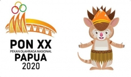 Logo dan Maskot PON XX PAPUA 2021 (sumber: kabarbanten.pikiran-rakyat.com)