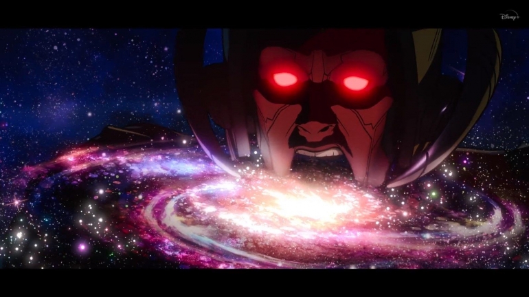 Ultron melahap sebuah universe. Sumber : Disney+