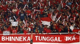 Suporter Sepak Bola Indonesia. Sumber Tribunnews