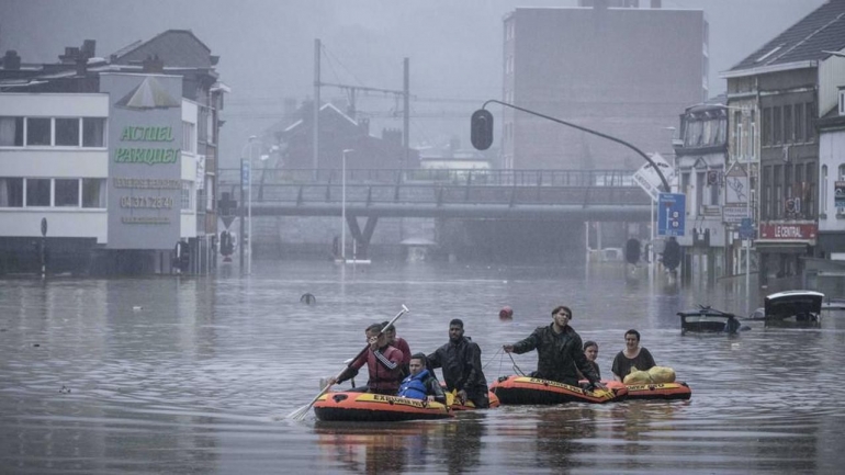 Banjir di Jerman.  North Rhine-Westphalia and Rhineland-Palatinate. Dok: AP Photo/Valentin Bianchi