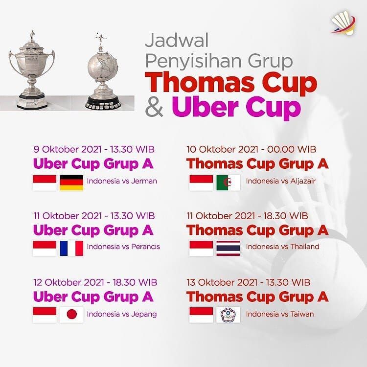 Cup 2021 thomas indonesia Indonesia Raih