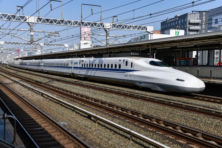 Kereta cepat di Jepang. (Sumber: Pexels/David Dibert)