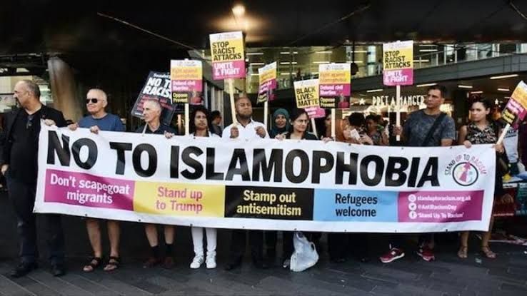 Illustrasi demonstrasi Islamophobia (pic: republika.co.id)