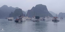 Berbagai jenis kapal di Ha Long. Sumber: dokumentasi pribadi