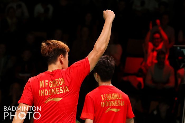 Ganda putra Indonesia, Marcus Gideon/Kevin Sanjaya lolos ke putaran II French Open 2021/Foto: Yohan Nonotte/BADMINTON PHOTO 