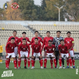Squad Timnas Indonesia U-23 Kontra Australia (Source : Instagram/@pssi)
