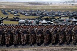 Jumlah tentara aktif Tiongkok terbesar di dunia. Photo: defencetalk.com