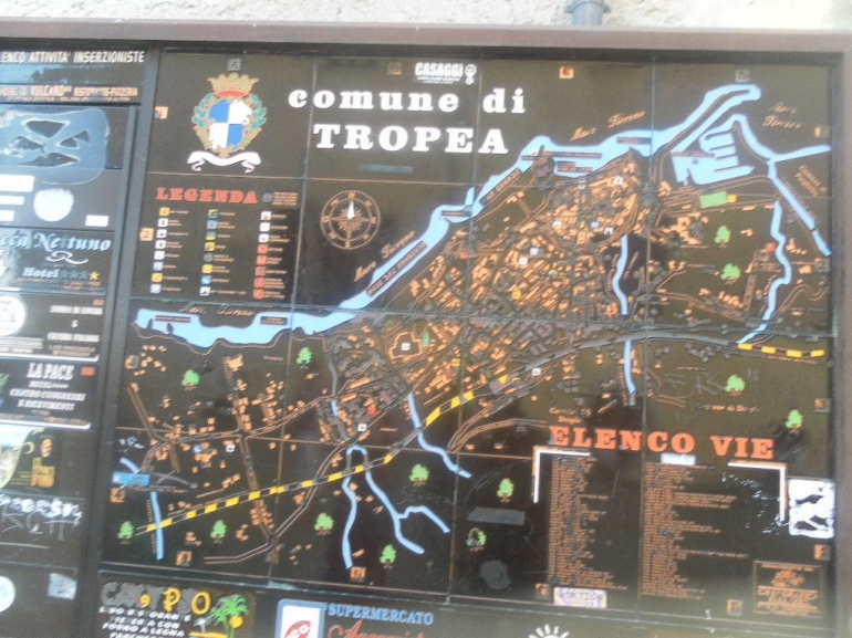 inilah peta Tropea/dok pribadi