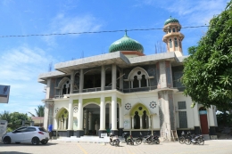 Masjid Babul Maghfirah Gampong Tanjung Selamat dalam proses pembangunan