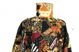 Konsep sustainable fashion yang diaplikasikan dengan memanfaatkan kain perca.(Dok Elkana Gunawan via kompas.com)